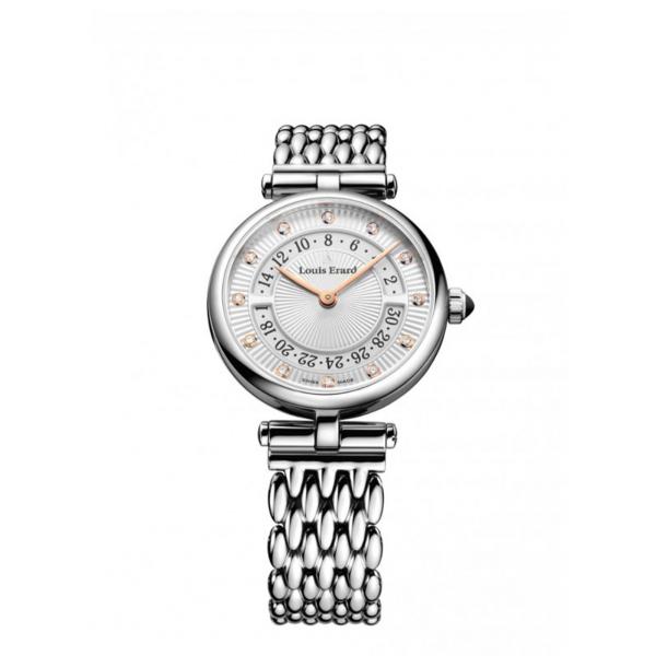 01811AA11-BMA81 - Louis Erard Romance Silver 33mm Acciaio Diamanti