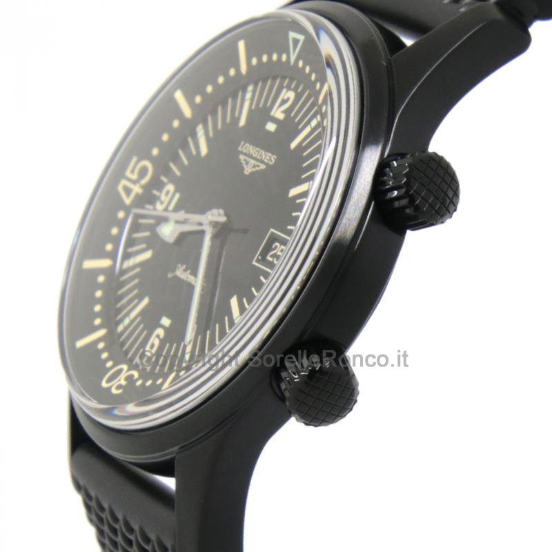 LONGINES LEGEND DIVER 42MM NERO PVD AUTOMATICO