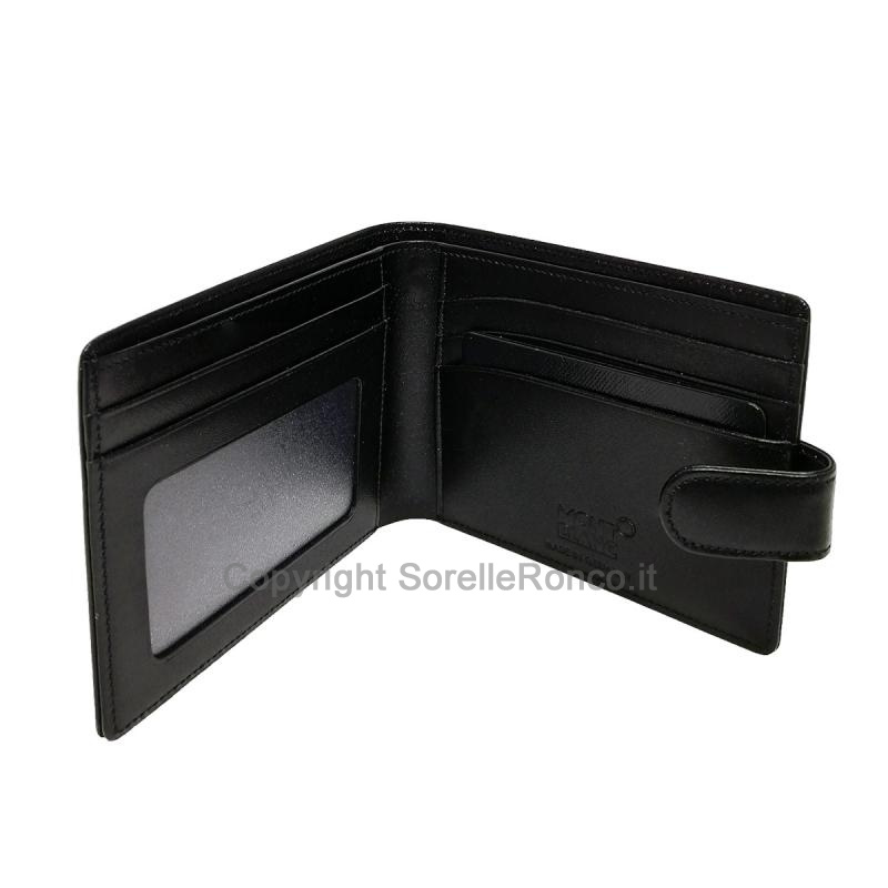 PORTAFOGLIO MONTBLANC 4CC POCKET PELLE NERO