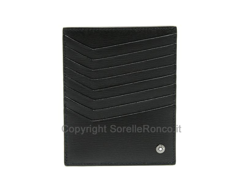 PORTACARTE MONTBLANC WESTSIDE 4810 PELLE NERO 8CC