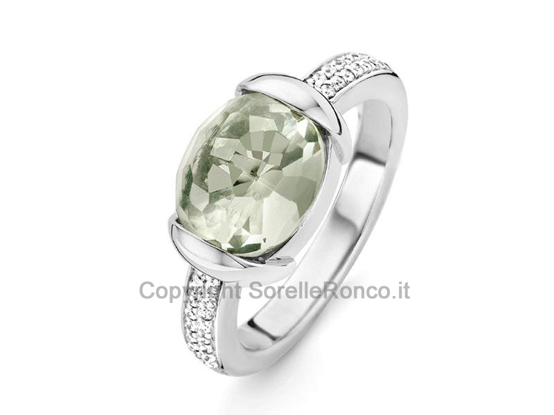 ANELLO ZIRCONE VERDE TI SENTO MILANO