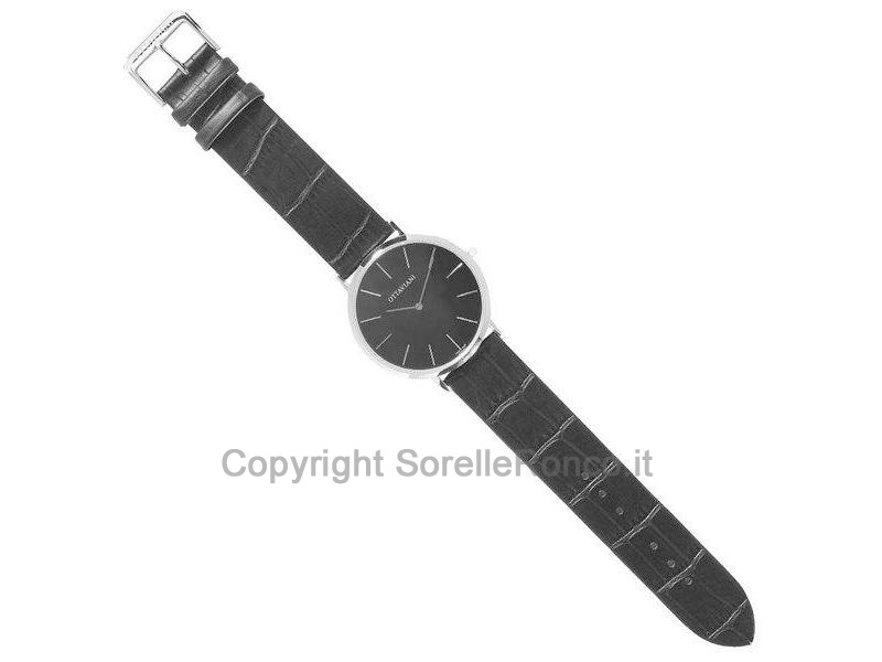OTTAVIANI OROLOGIO DA UOMO PELLE NERA