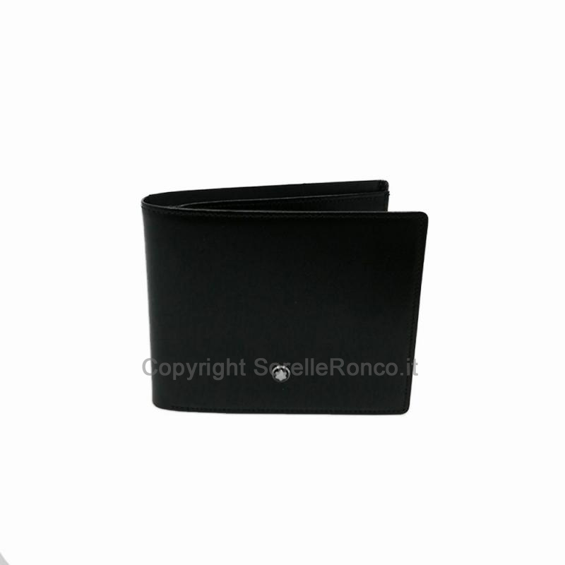 PORTAFOGLIO MONTBLANC 6CC POCKET PELLE NERO
