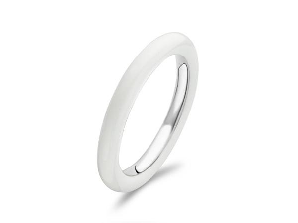 1848EW-56 - Anello Ti Sento Milano Smaltato Bianco