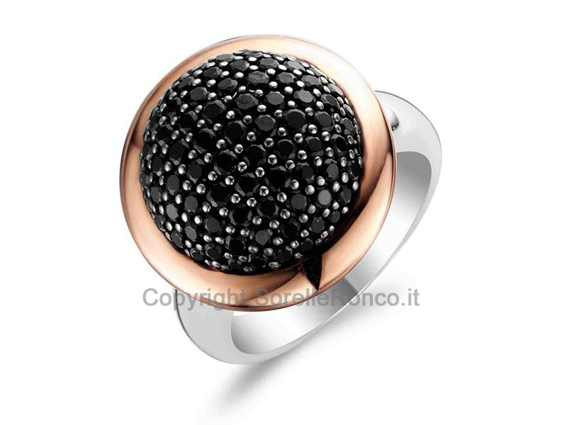 ANELLO LA VITA AL SOLE ARGENTO E ZIRCONI