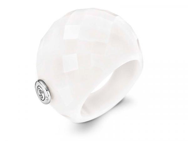 1968WH - Anello Ti Sento Milano in Resina Bianca