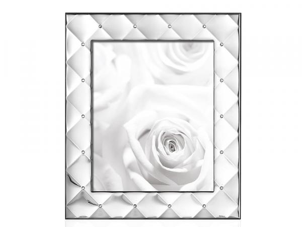 25689M - Cornice Portafoto Ottaviani Argento Soft Swarovski
