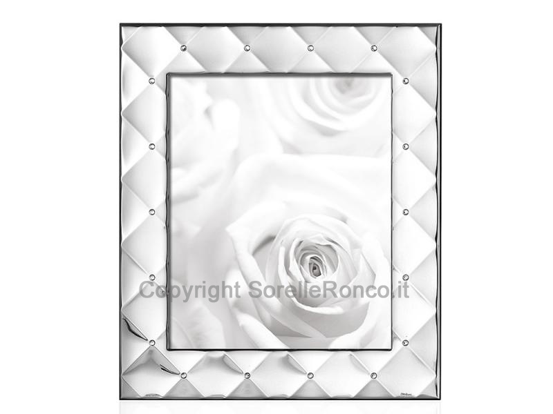 CORNICE PORTAFOTO OTTAVIANI ARGENTO SOFT SWAROVSKI