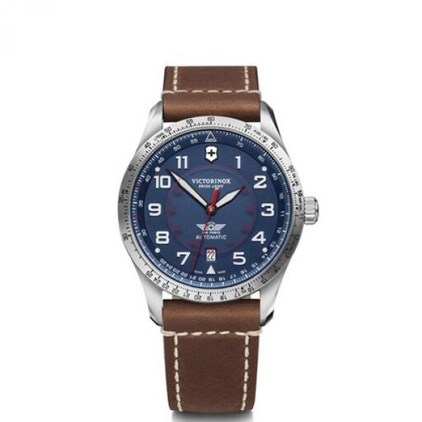 241887 - Victorinox Airboss Mechanical Blu 42mm Pelle