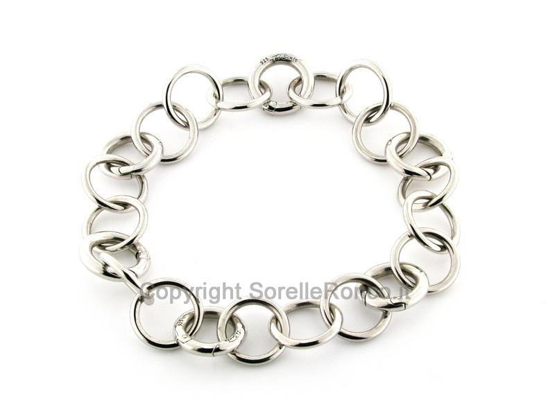 BRACCIALE TI SENTO MILANO IN ARGENTO