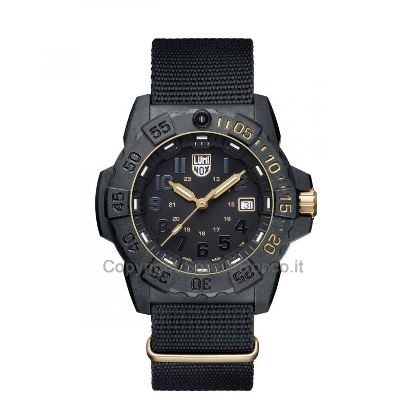 LUMINOX SEA NAVY SEAL NERO 45MM DORATO