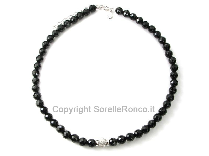 COLLANA TI SENTO MILANO CRISTALLI NERI