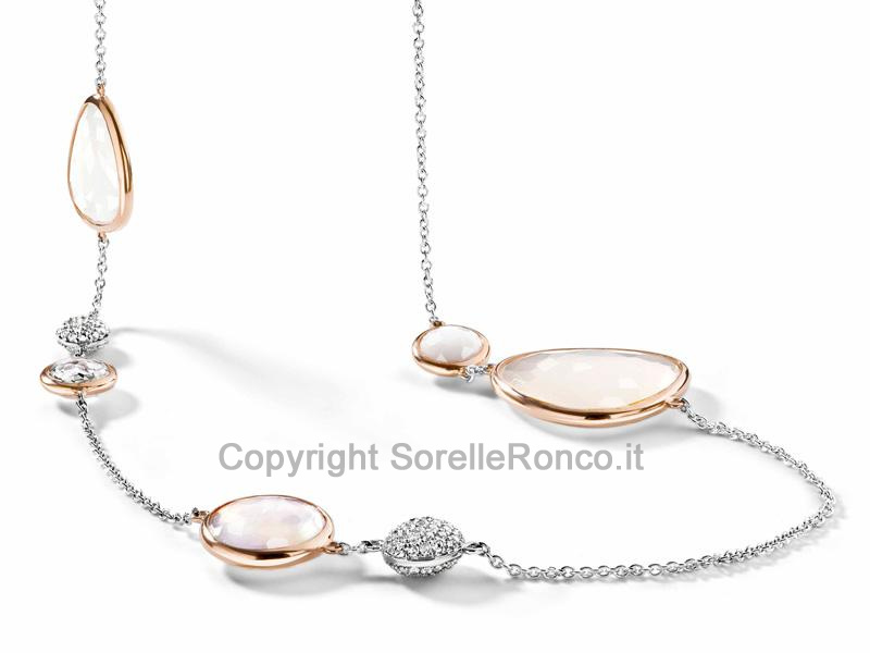 COLLANA TI SENTO MILANO CON PIETRE 90 CM