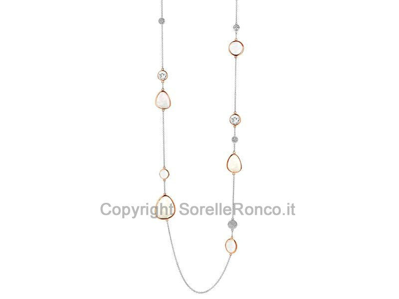 COLLANA TI SENTO MILANO CON PIETRE 90 CM