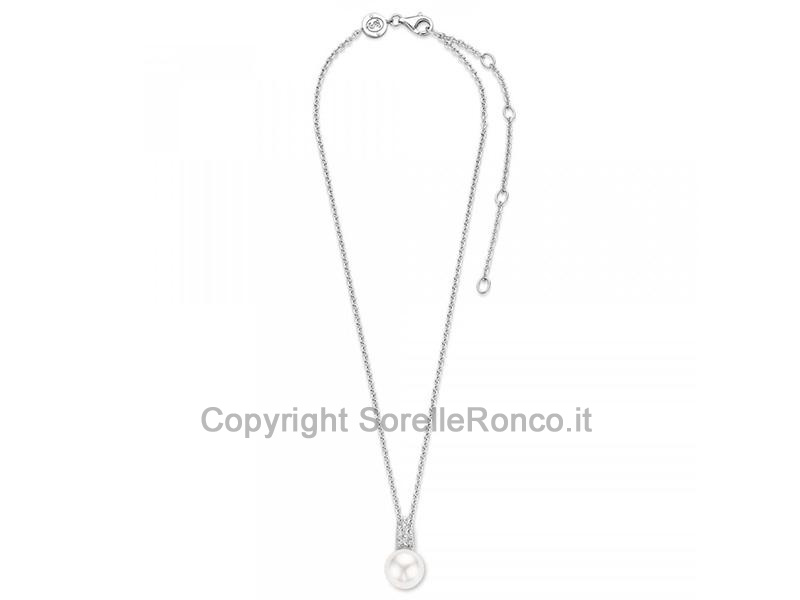 COLLANA TI SENTO MILANO PERLA ZIRCONI