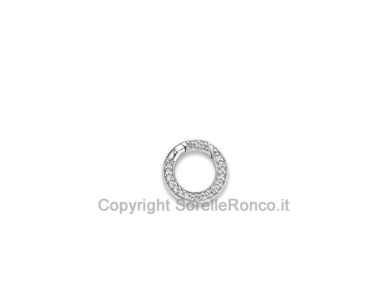 CHIUSURA COLLANA ZIRCONI E PORTA CHARM 