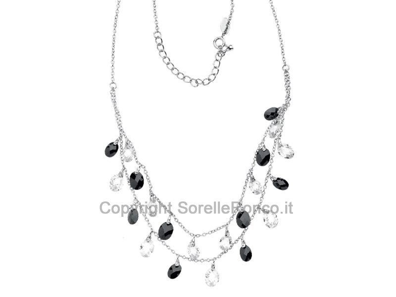 COLLANA MEDUSA ARGENTO E CRISTALLI