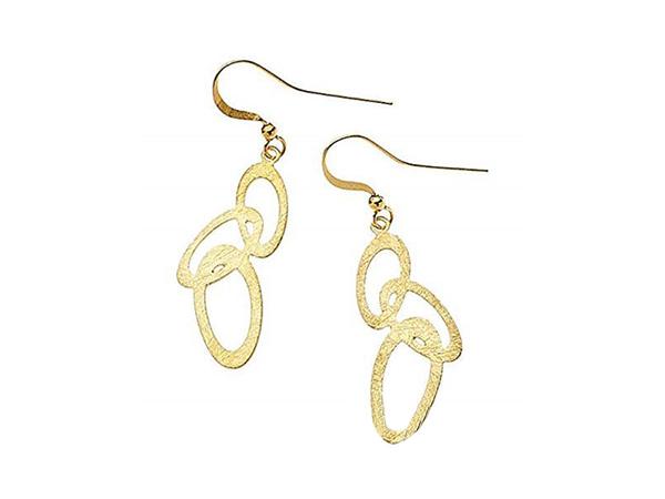 49380 - Orecchini Ottaviani Pendenti Argento Dorato