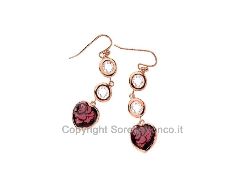 ORECCHINI OTTAVIANI AMANDA ARGENTO ROSE