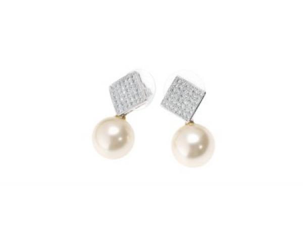 500057O - Orecchini Ottaviani con Perle e Cristalli