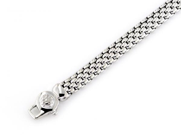591-B - Bracciale Fope Ovalina in Oro Bianco