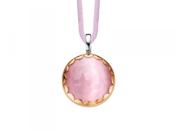 6690CP - Ciondolo Ti Sento Milano Pietra Rosa