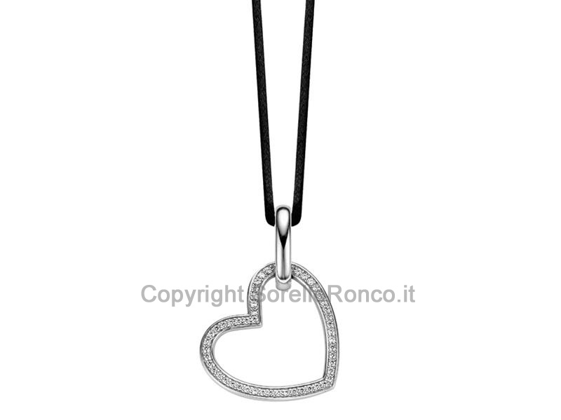 PENDENTE ARGENTO CUORE TI SENTO MILANO