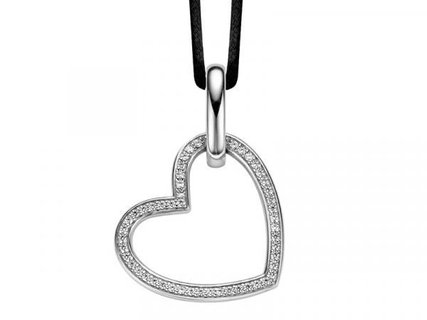 6709ZI - Pendente Argento Cuore Ti Sento Milano