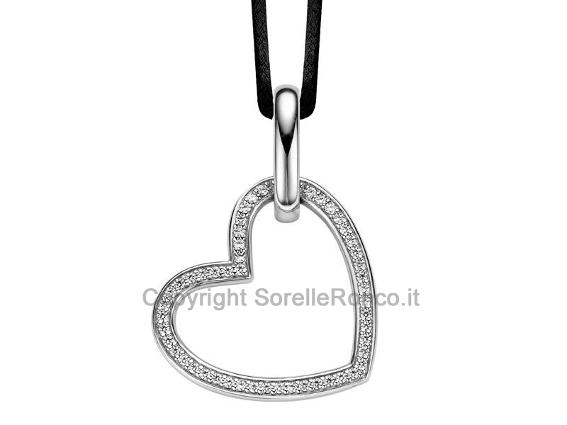 PENDENTE ARGENTO CUORE TI SENTO MILANO