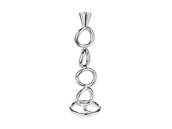 77138 - Portacandele Ottaviani Argentato Forever 27cm