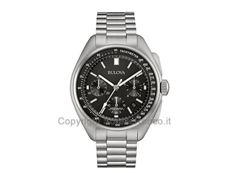 BULOVA LUNAR PILOT NERO ACCIAIO 45MM