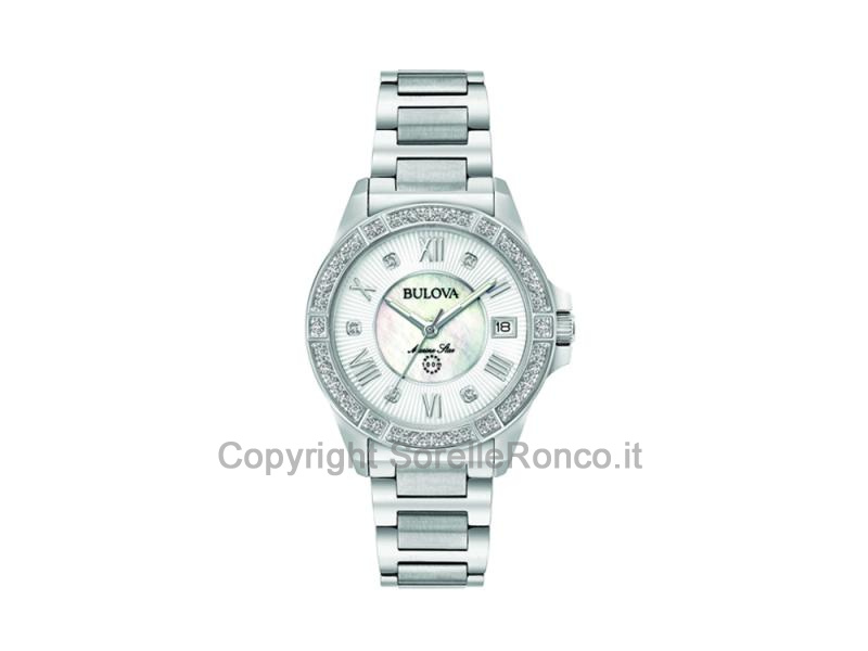 BULOVA DONNA DIAMONDS ARGENTO 32MM
