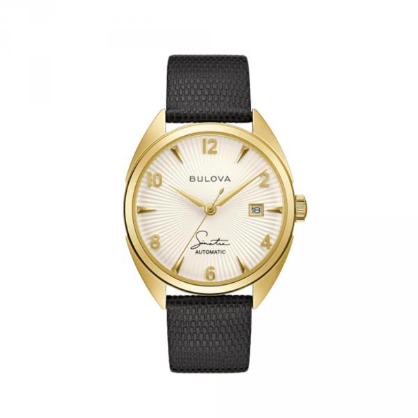 97B196 - Bulova Frank Sinatra Argento 39mm Pelle Nera