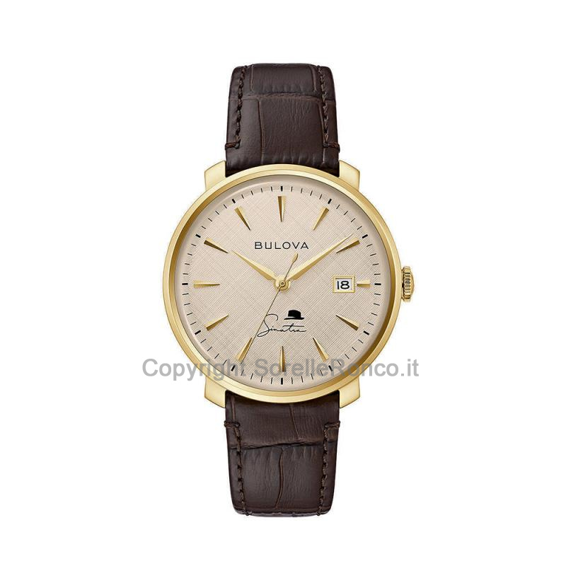 BULOVA FRANK SINATRA CHAMPAGNE 40MM CASSA DORATA