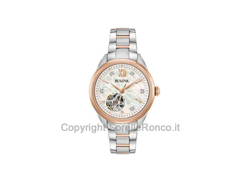 BULOVA CLASSIC DIAMOND ROSA AUTO 34MM
