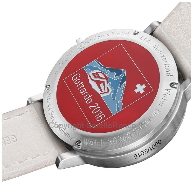 MONDAINE STOP2GO GOTTARDO 41MM BIANCO LIMITED