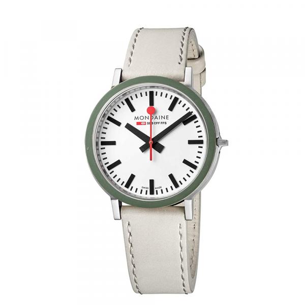 A9500-30363-16SBG - Mondaine Stop2Go Gottardo 41mm Bianco Limited