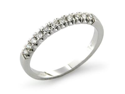 Anello Riviera Oro e Diamanti 0.22 Ct