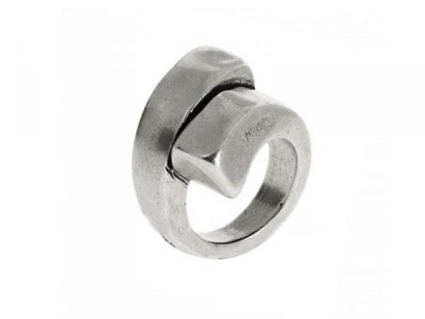 ANI0316MTL0000-M - Anello UNOde50 Ricito de Plata unisex M
