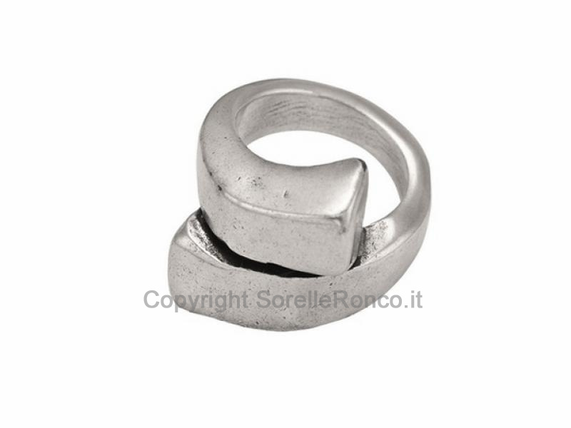 ANELLO UNODE50 RICITO DE PLATA UNISEX L