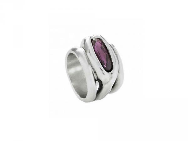 ANI0535MORMTLXL - Anello Guardian UNOde50 Silver Ametista