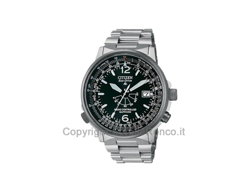 OROLOGIO CITIZEN PILOT RADIOCONTROLLATO NERO 44MM