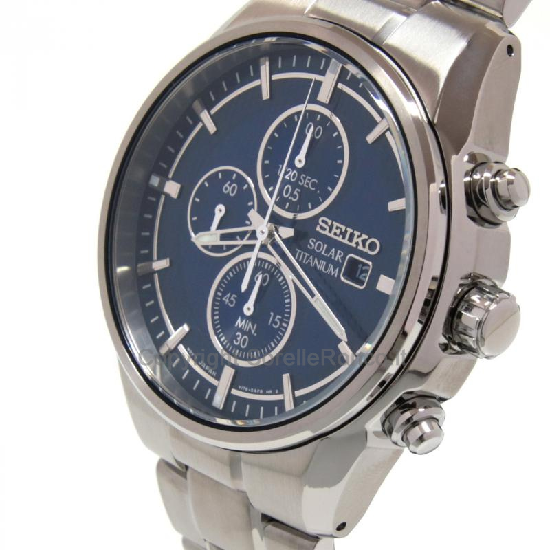 SEIKO SPORT SOLARE CHRONO BLU 42,6MM TITANIO