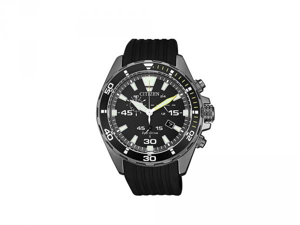 AT2437-13E - Citizen Chrono Sport Nero 43,5mm Cinturino Gomma