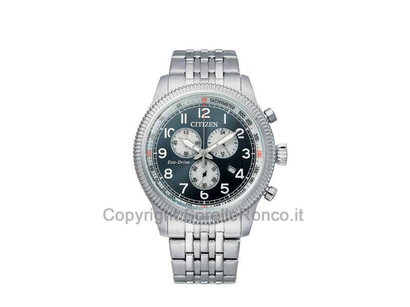 CITIZEN CHRONO OF COLLECTION VERDE 43MM ACCIAIO