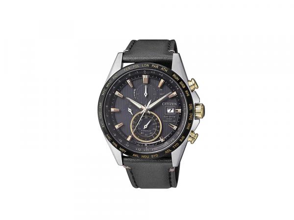 AT8158-14H - Citizen Eco Drive Radiocontrollato Nero 42mm Pelle