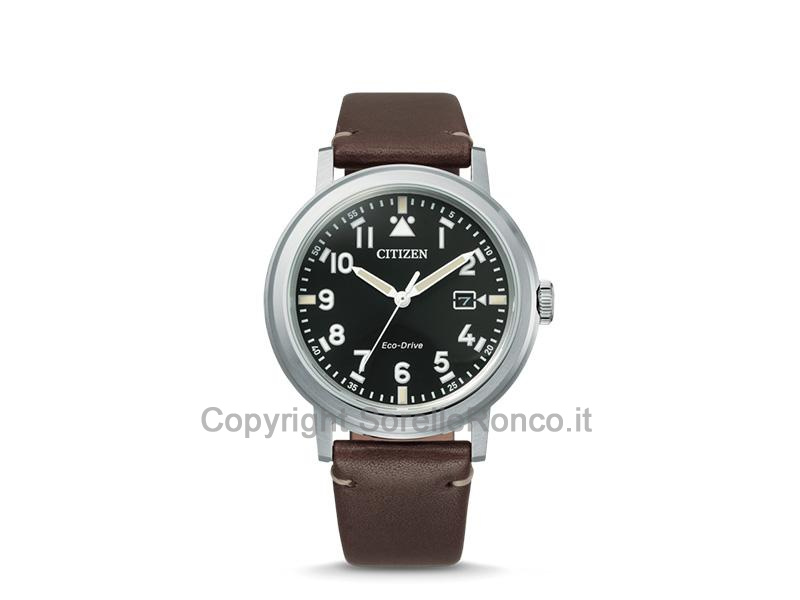 CITIZEN OF COLLECTION ECO DRIVE NERO 42MM PELLE