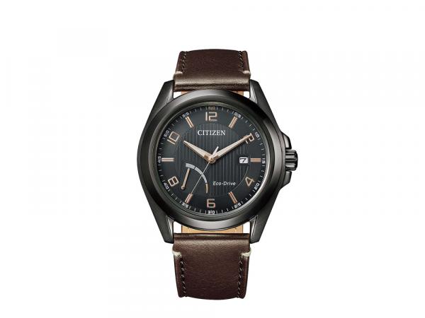AW7057-18H - Citizen Of Collection Nero Ip 43mm Pelle Marrone