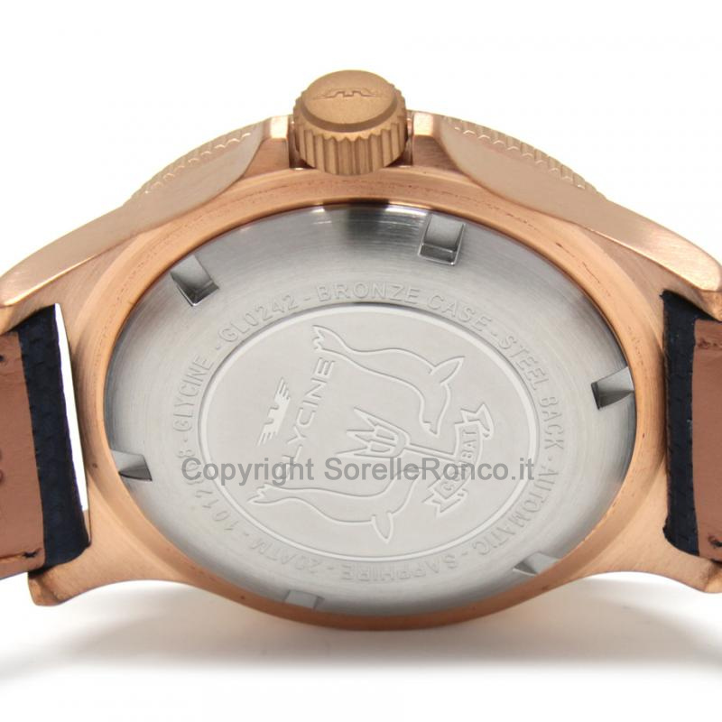 GLYCINE COMBAT SUB BLU E NERO 42MM TESSUTO