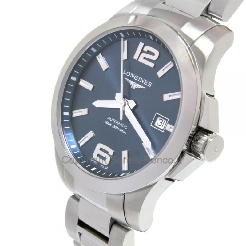 LONGINES CONQUEST ACCIAIO BLU 39MM
